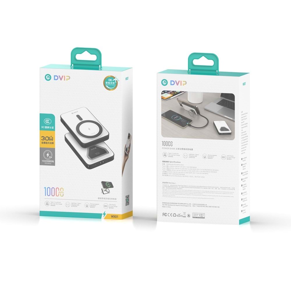 DVIP WİRELESS POWERBANK WX01