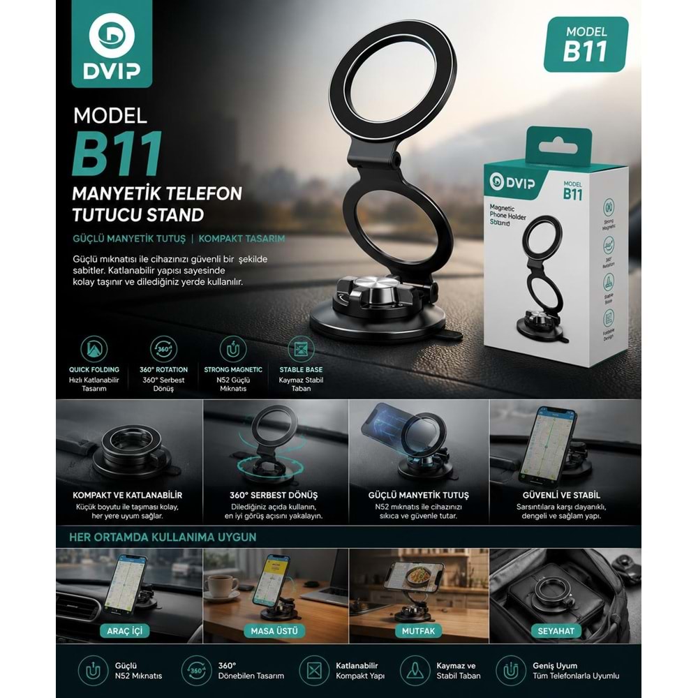 DVIP MANYETİK HOLDER B11