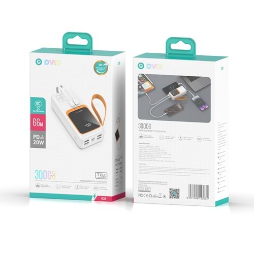 DVIP POWERBANK G33 30000 MAH