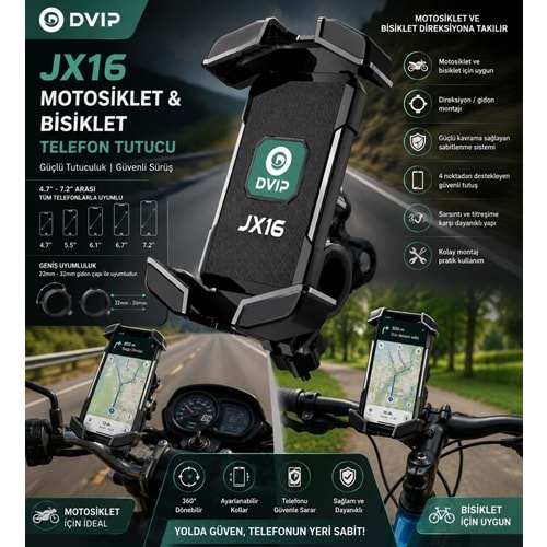 DVIP MOTOSİKLET BİSİKLET HOLDER JX16