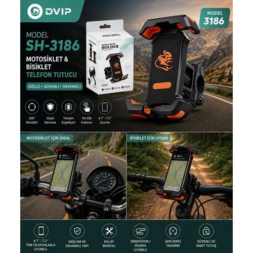 DVIP MOTOSİKLET BİSİKLET HOLDER SH 3186