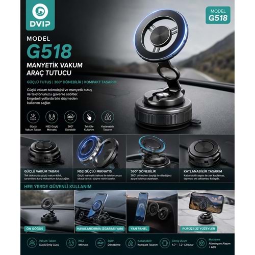 DVIP MANYETİK HOLDER G518