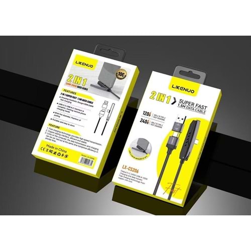 LIKENUO 2İN1 FAST KABLO LX-CS206