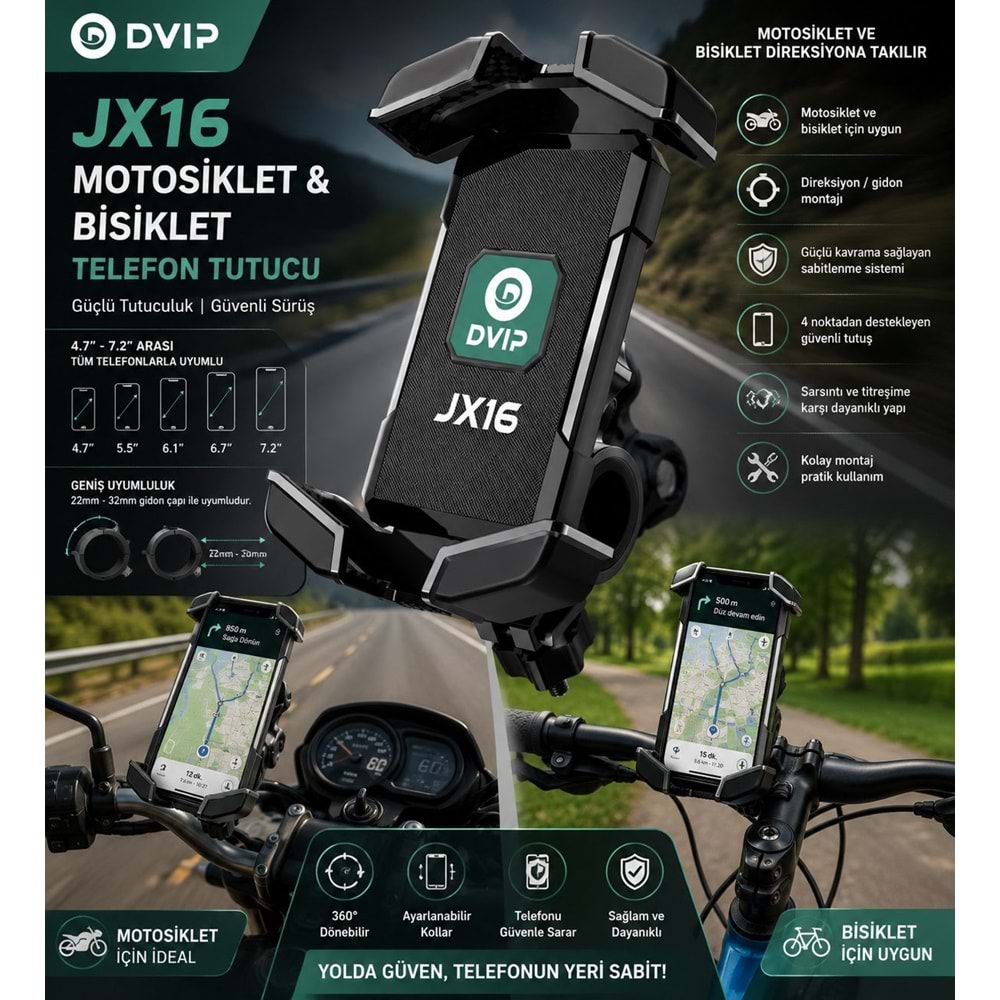 DVIP MOTOSİKLET BİSİKLET HOLDER JX16