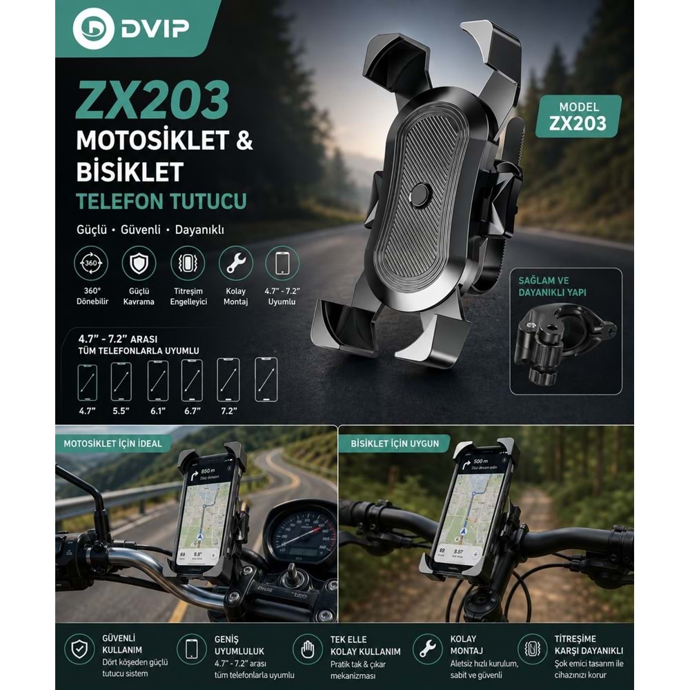 DVIP MOTOSİKLET BİSİKLET HOLDER ZX203